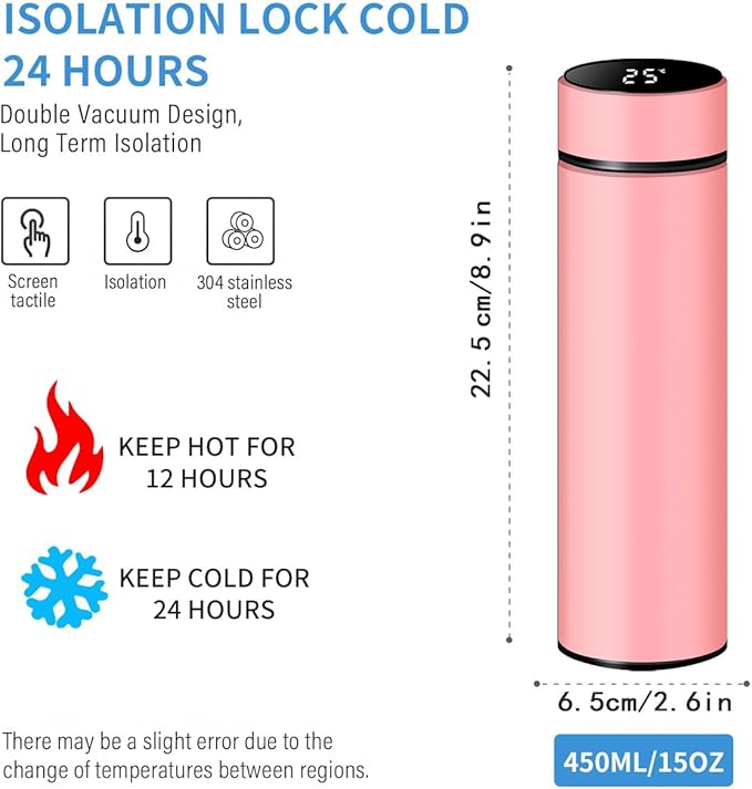 Termo frio y calor con pantalla rosa - additional image 7