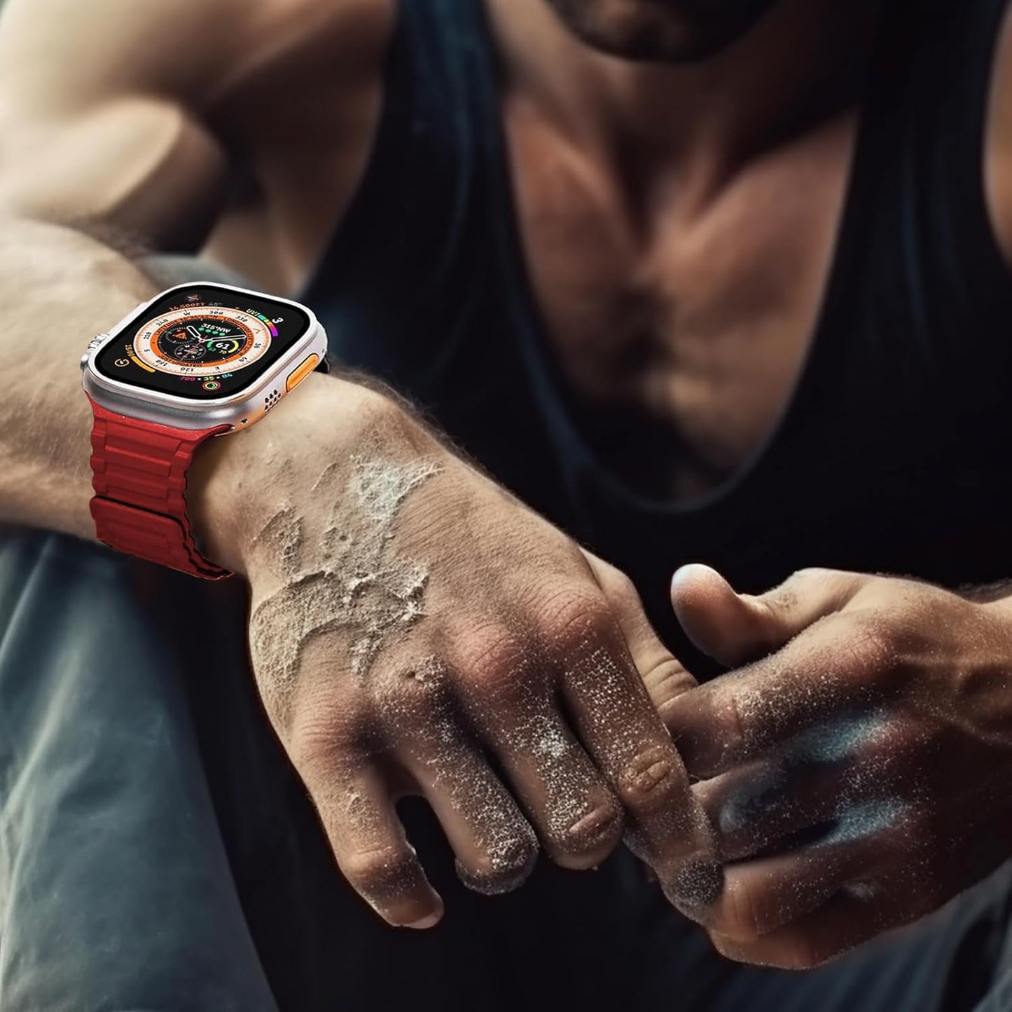 Smartwatch Ultra Pro con 2 Correas (Negro + Rojo) - additional image 14