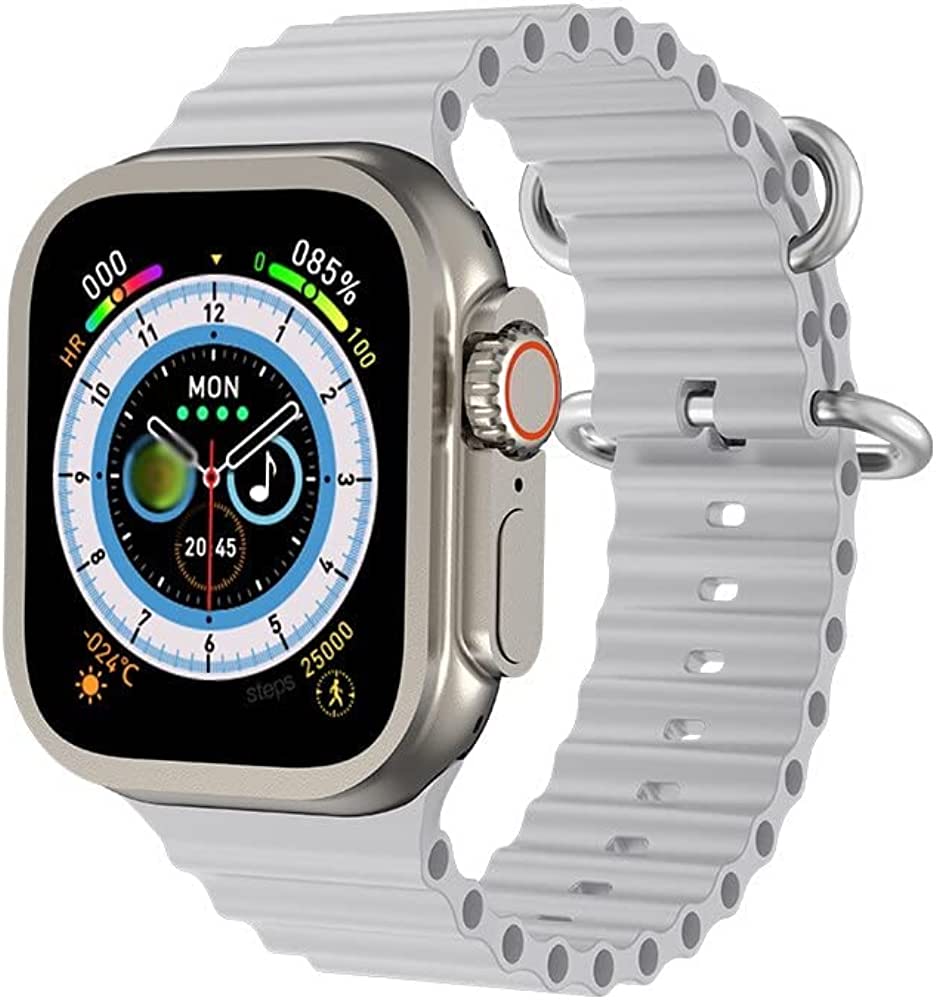 Smartwatch Ultra Pro con 2 Correas (Negro + Gris)