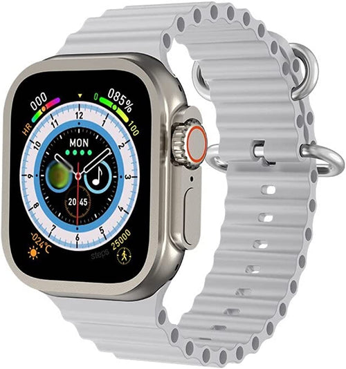 Smartwatch Ultra Pro con 2 Correas (Negro + Gris)