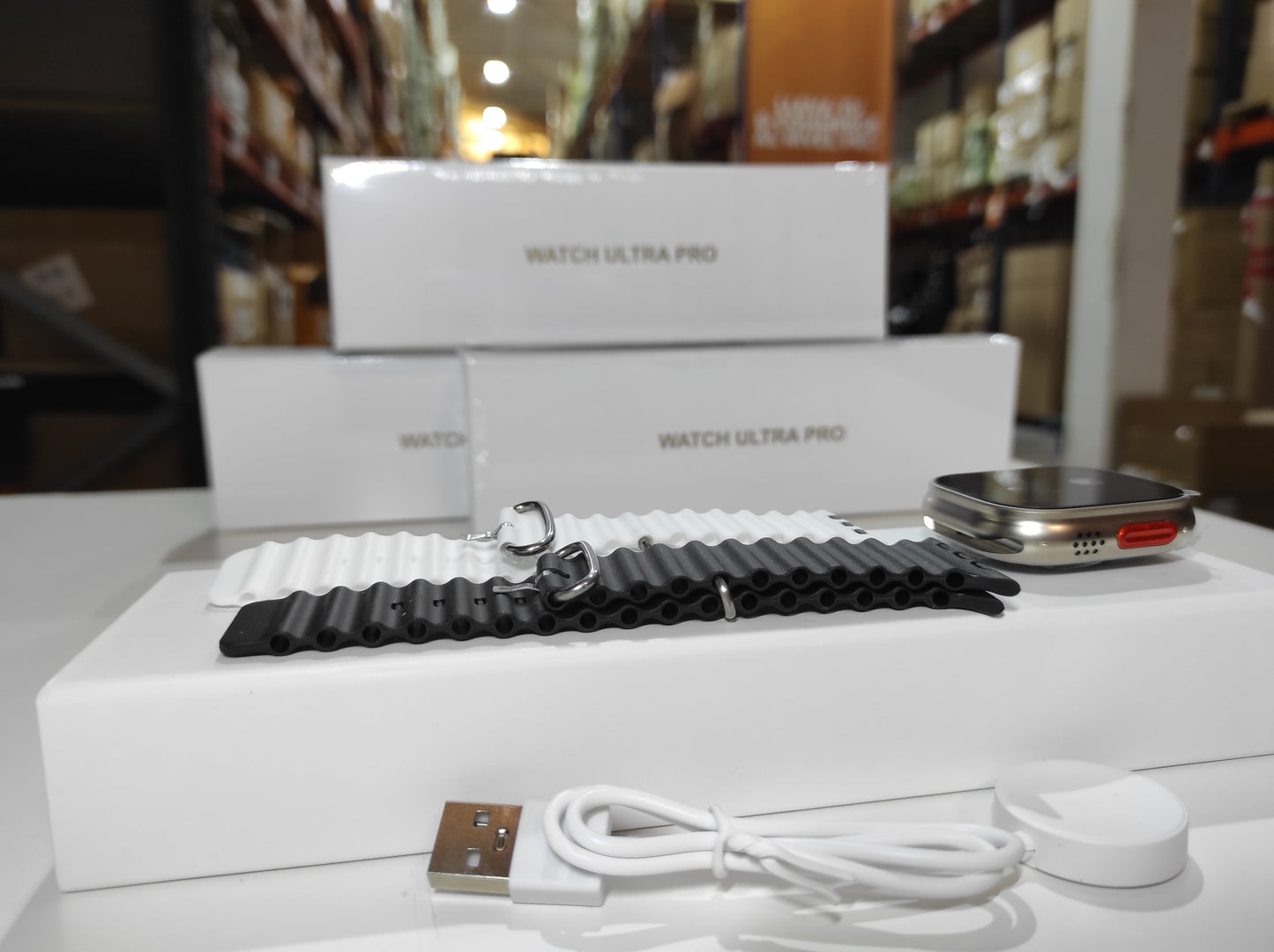 Smartwatch Ultra Pro con 2 Correas (Negro + Blanco) - additional image 1