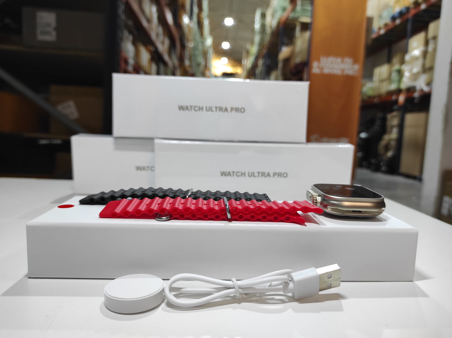 Smartwatch Ultra Pro con 2 Correas (Negro + Rojo) - additional image 4