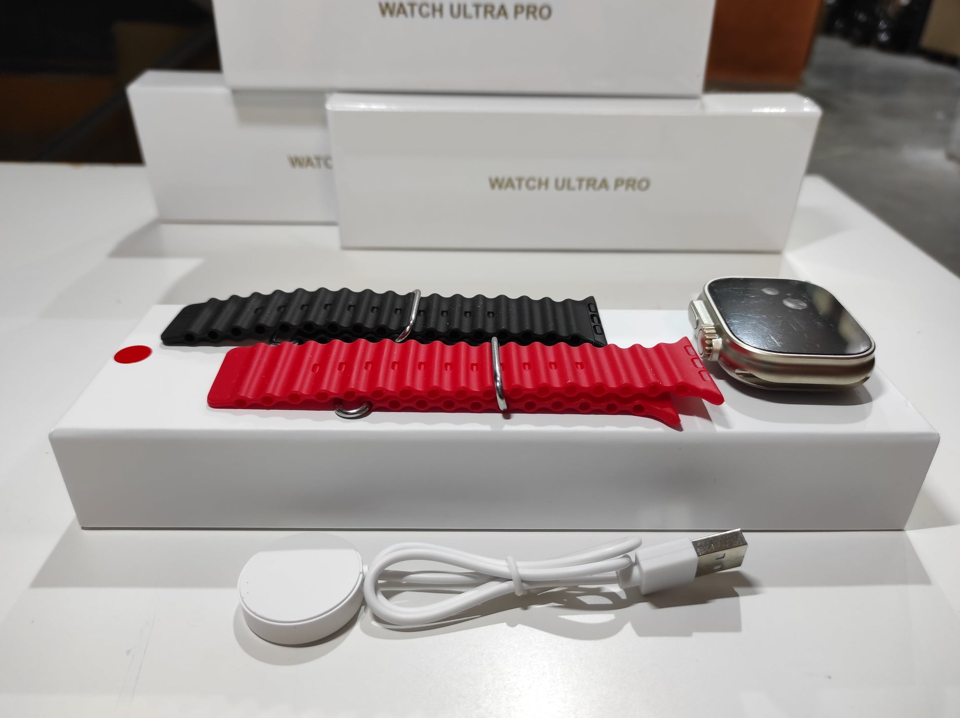 Smartwatch Ultra Pro con 2 Correas (Negro + Rojo) - additional image 5