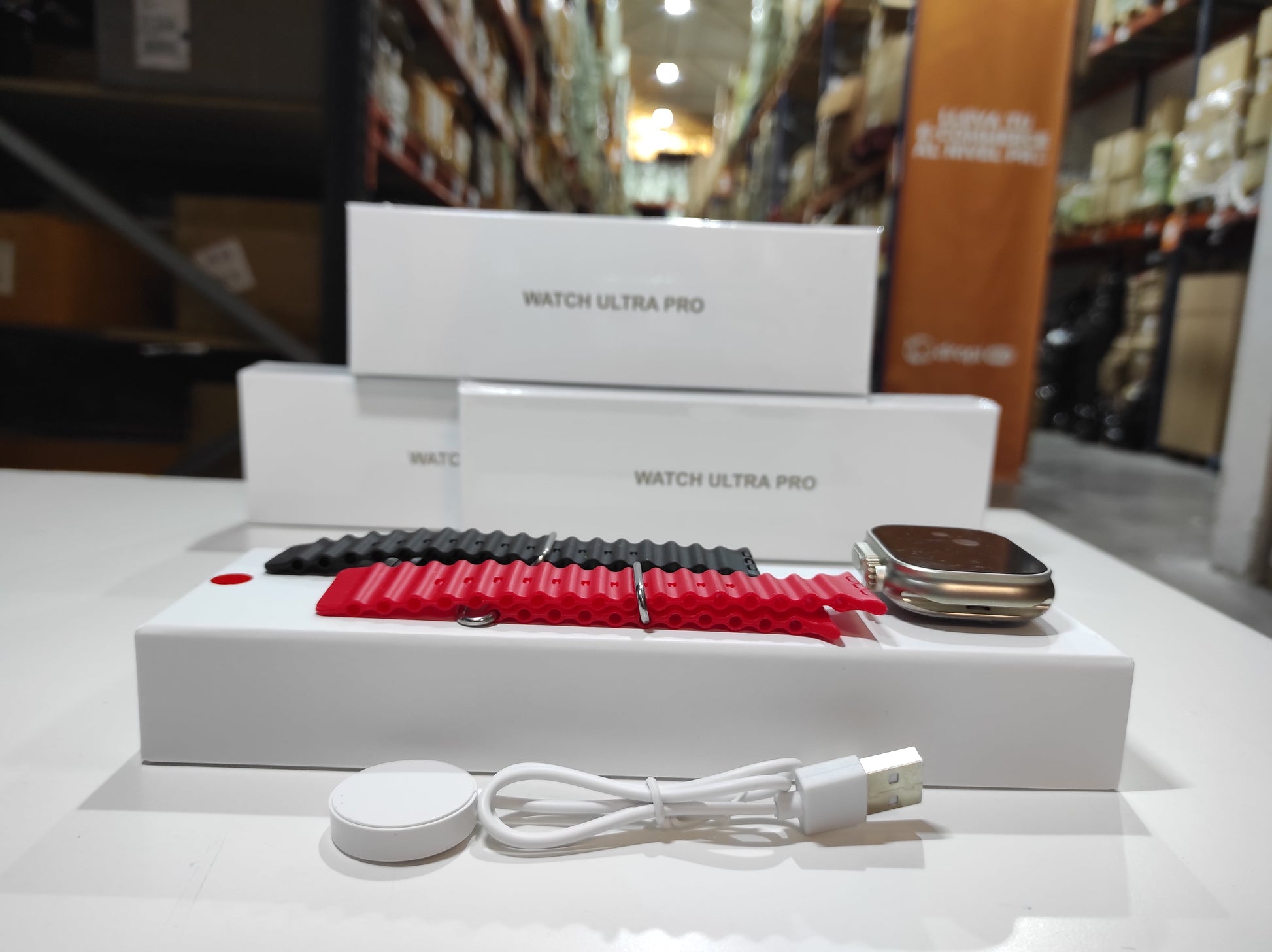 Smartwatch Ultra Pro con 2 Correas (Negro + Rojo) - additional image 6