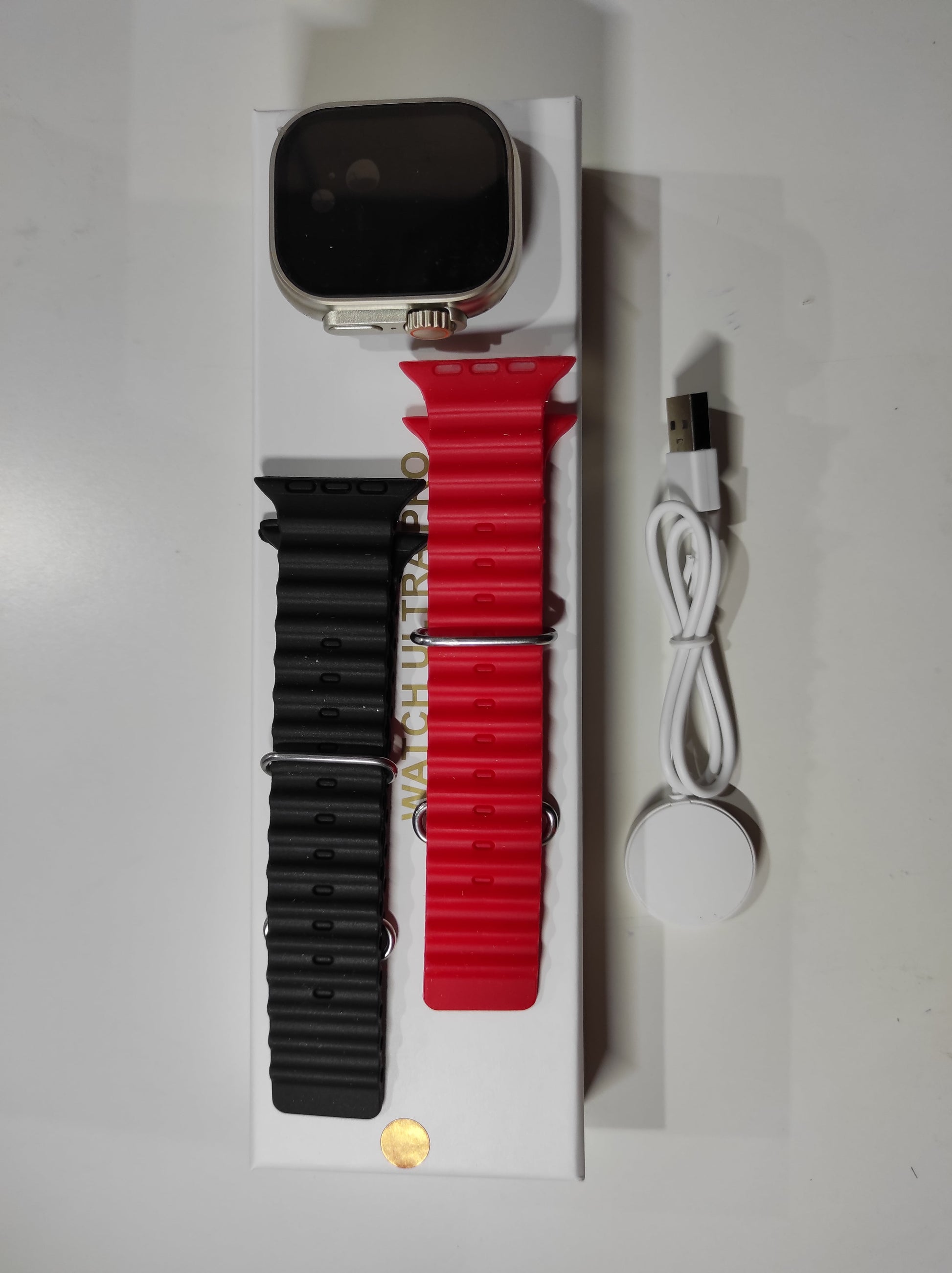 Smartwatch Ultra Pro con 2 Correas (Negro + Rojo) - additional image 7
