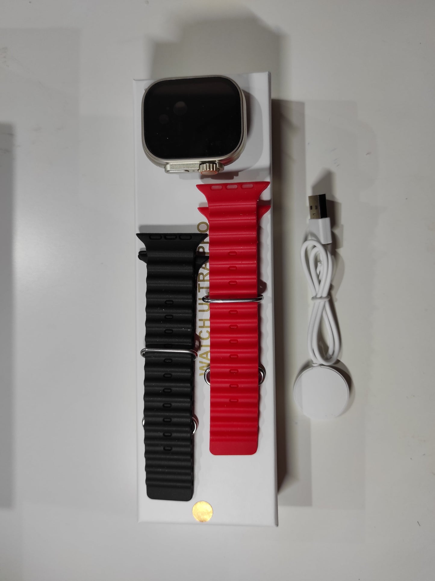 Smartwatch Ultra Pro con 2 Correas (Negro + Rojo) - additional image 8