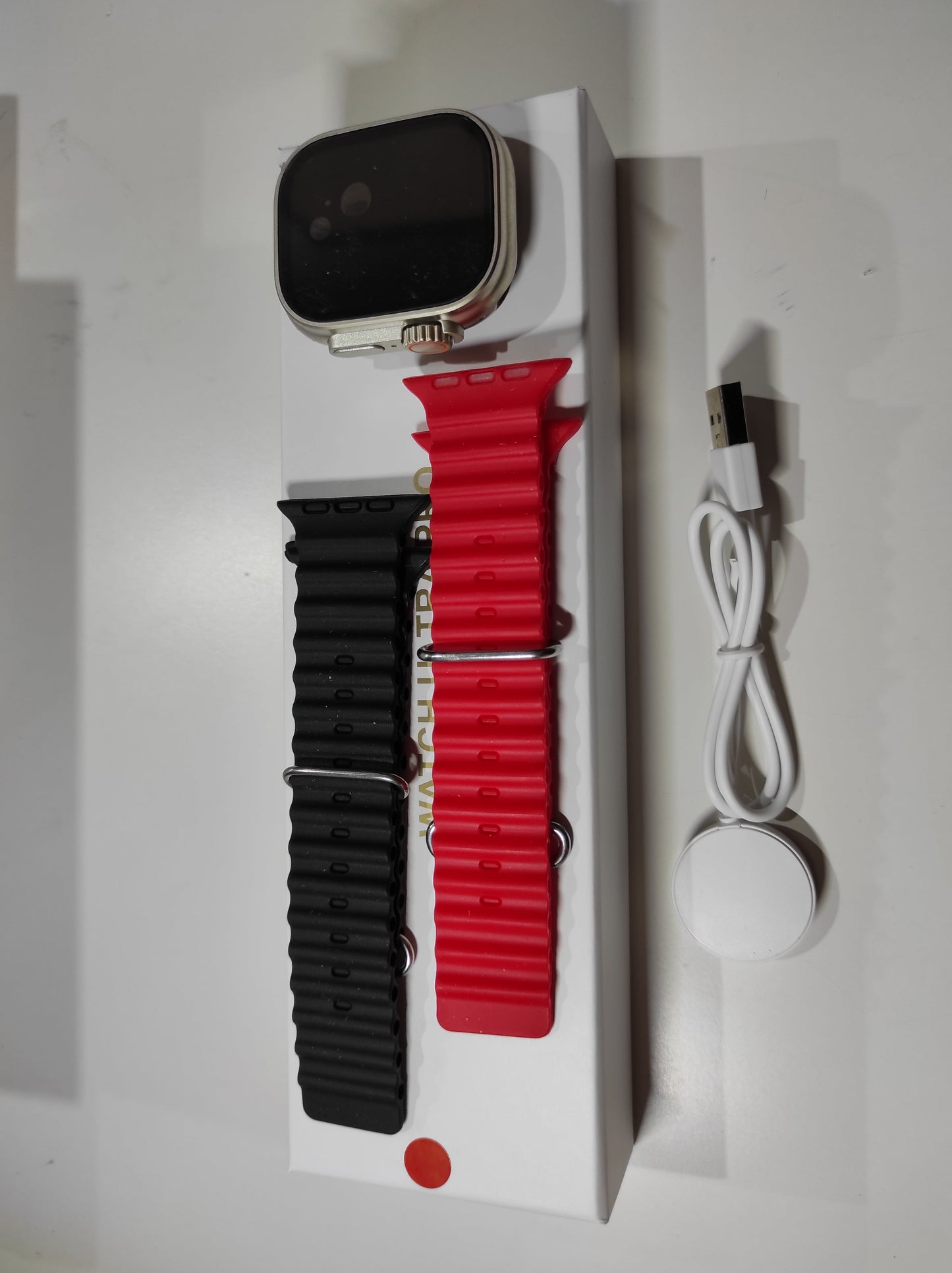 Smartwatch Ultra Pro con 2 Correas (Negro + Rojo) - additional image 9