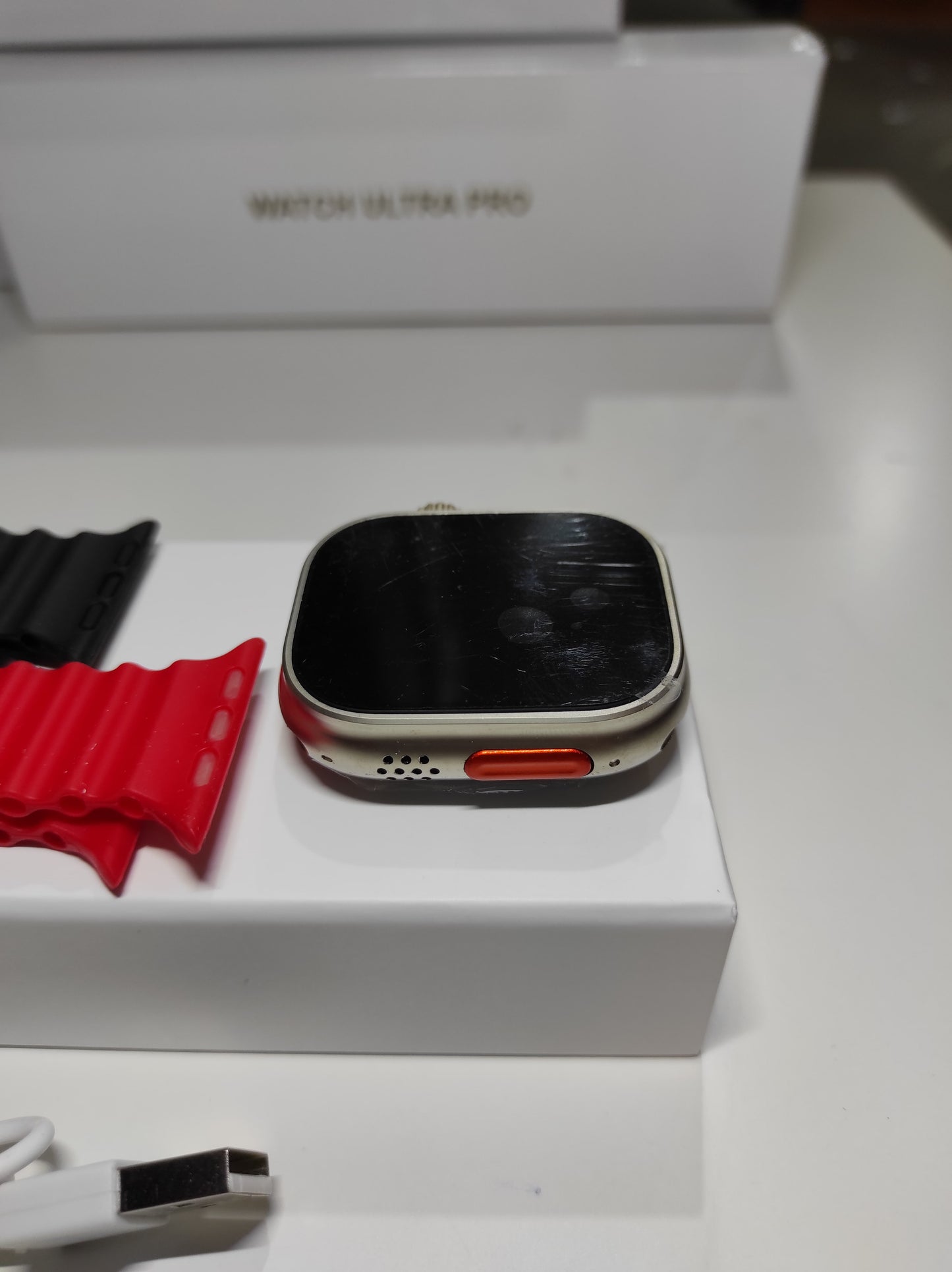 Smartwatch Ultra Pro con 2 Correas (Negro + Rojo) - additional image 1