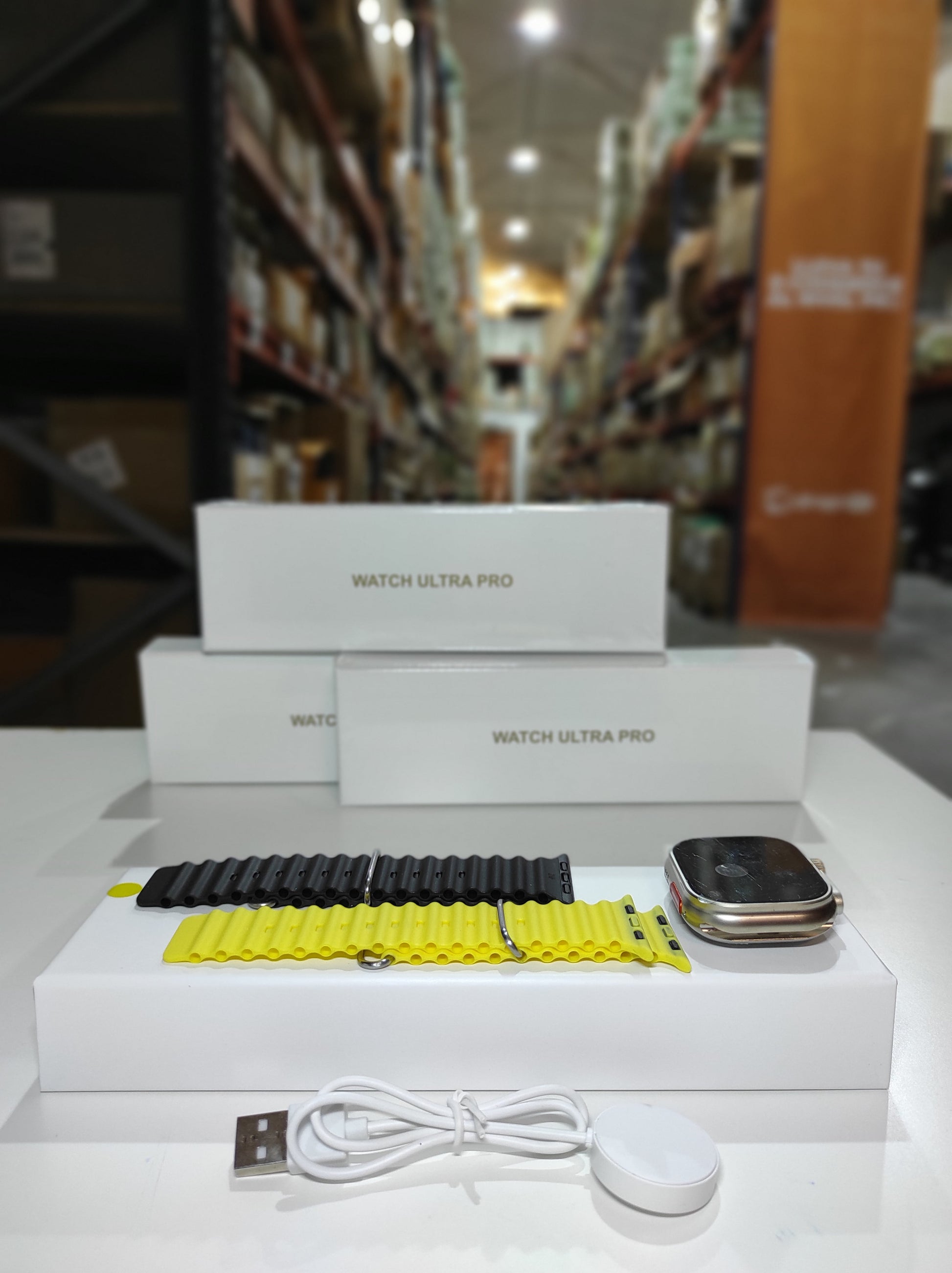 Smartwatch Ultra Pro con 2 Correas (Negro + Amarillo) - additional image 5