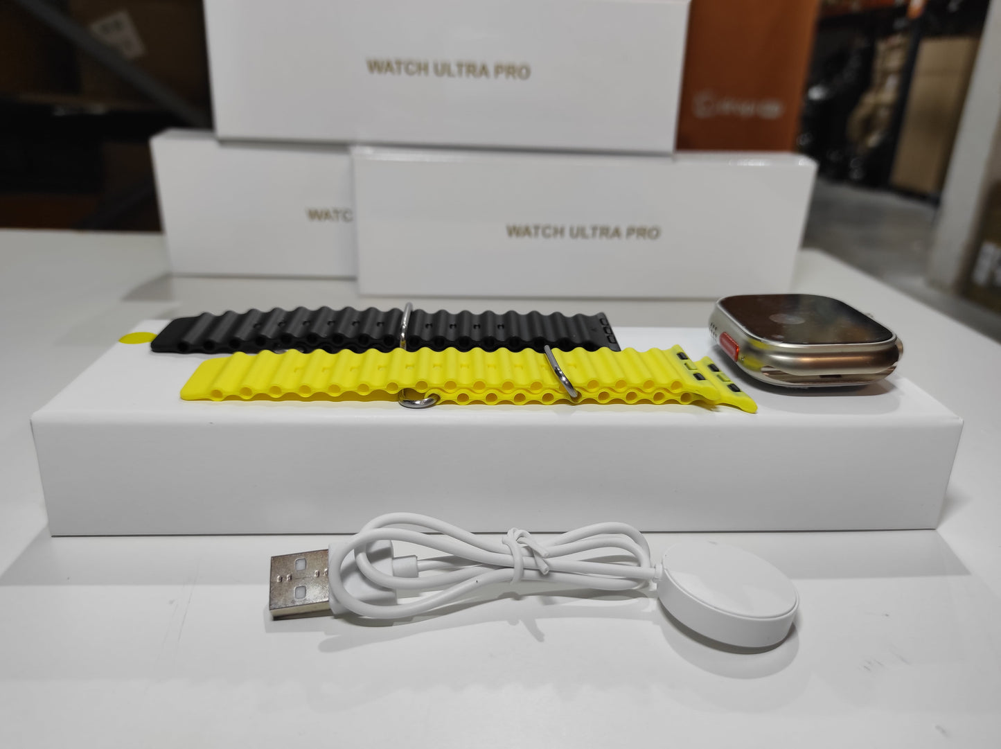Smartwatch Ultra Pro con 2 Correas (Negro + Amarillo) - additional image 6