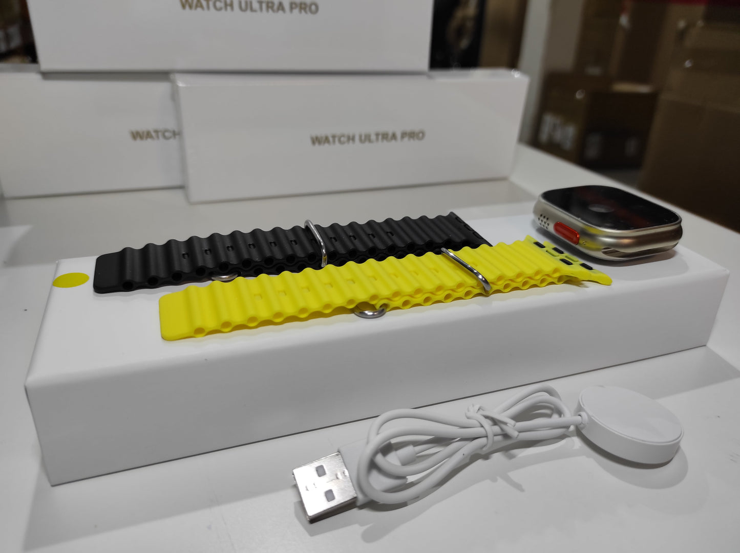 Smartwatch Ultra Pro con 2 Correas (Negro + Amarillo) - additional image 7