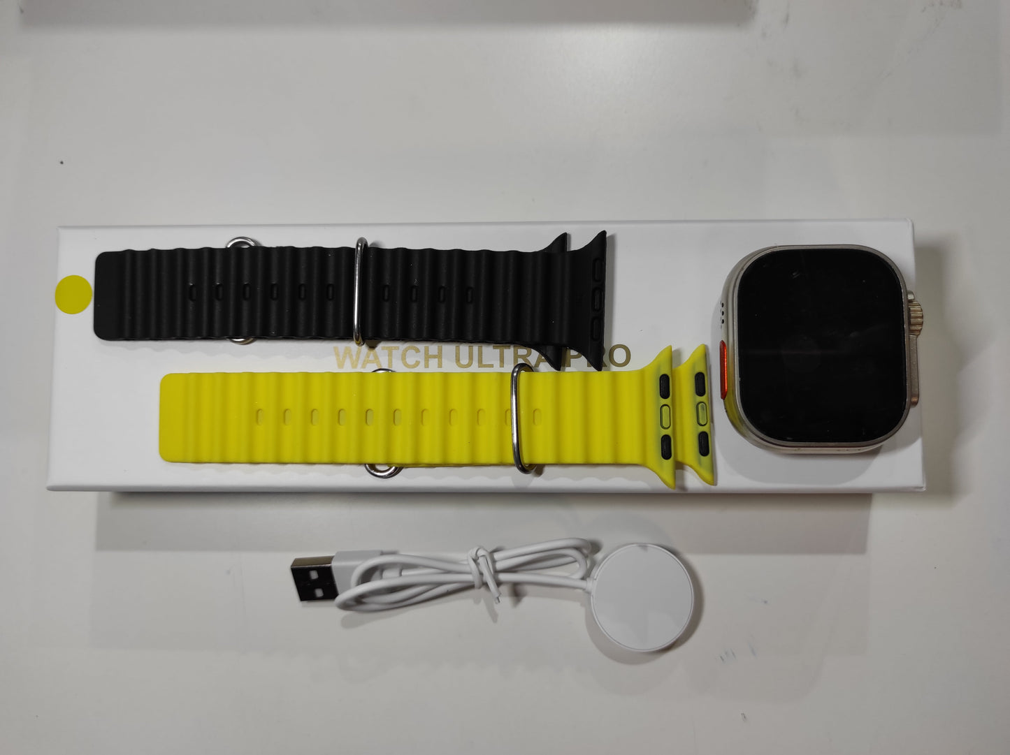 Smartwatch Ultra Pro con 2 Correas (Negro + Amarillo) - additional image 9