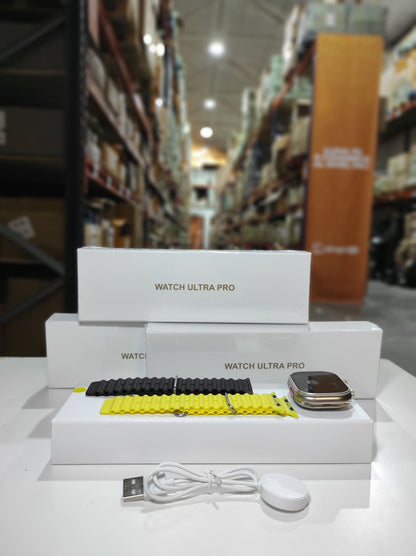 Smartwatch Ultra Pro con 2 Correas (Negro + Amarillo) - additional image 2