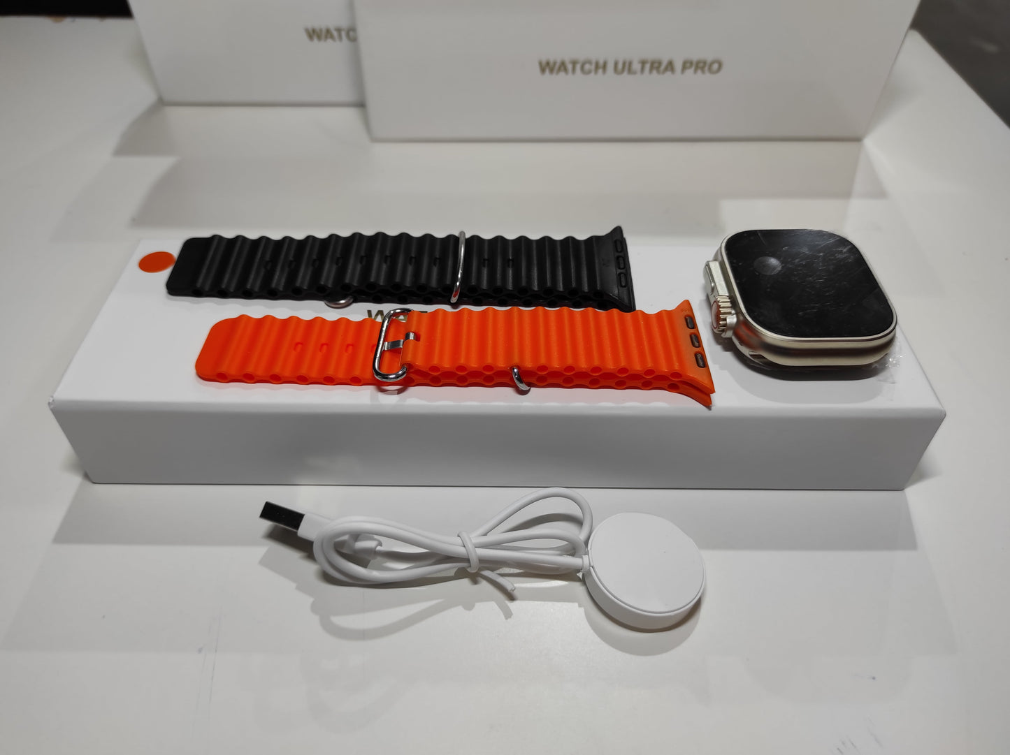 Smartwatch Ultra Pro con 2 Correas (Negro + Naranja) - additional image 6