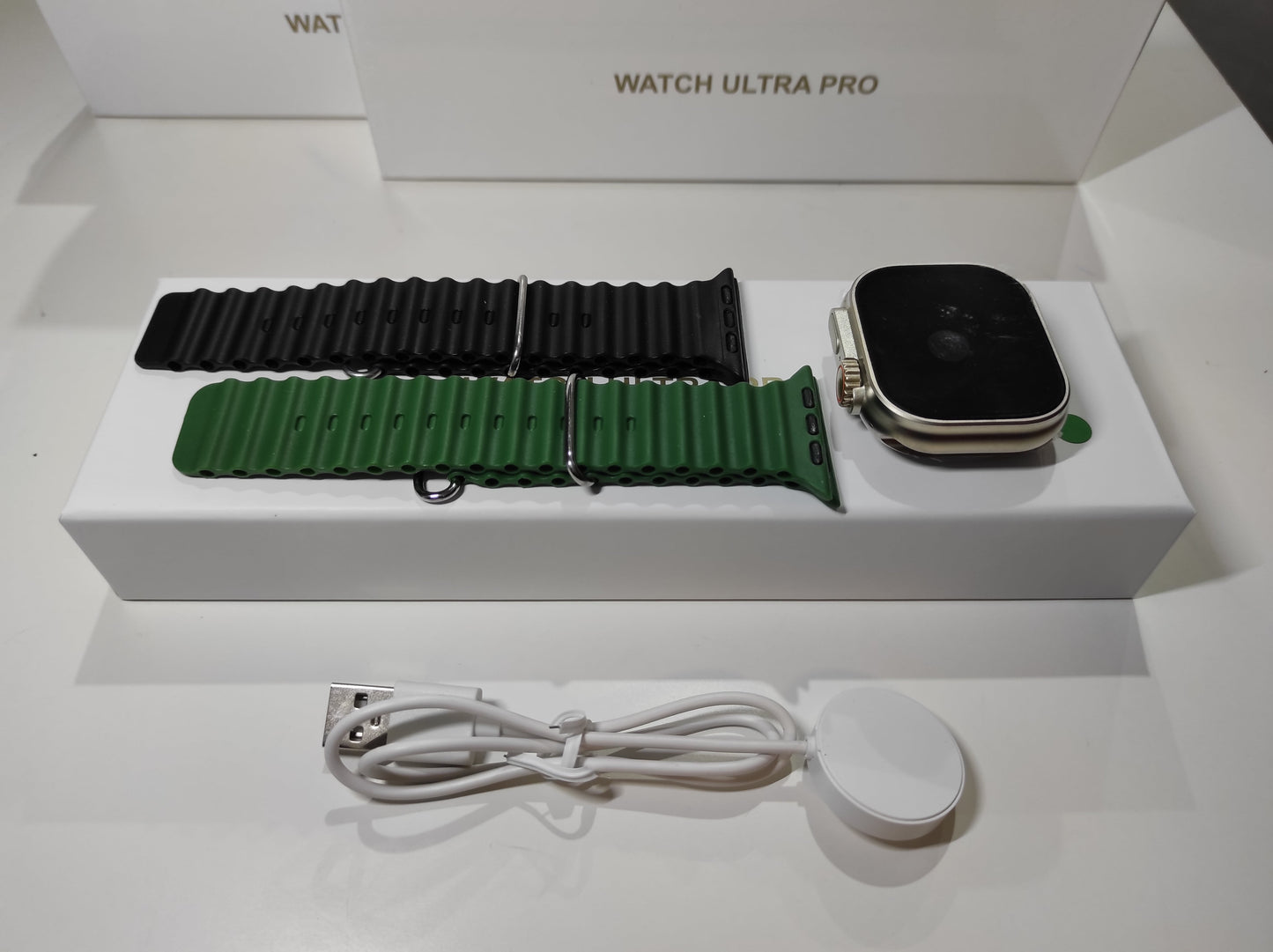 Smartwatch Ultra Pro con 2 Correas (Negro + Verde) - additional image 8