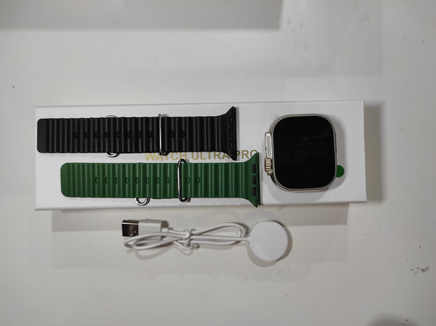 Smartwatch Ultra Pro con 2 Correas (Negro + Verde) - additional image 10