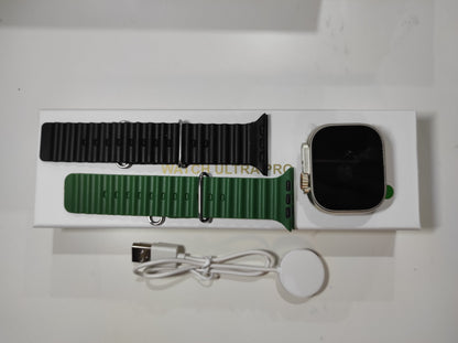 Smartwatch Ultra Pro con 2 Correas (Negro + Verde) - additional image 1