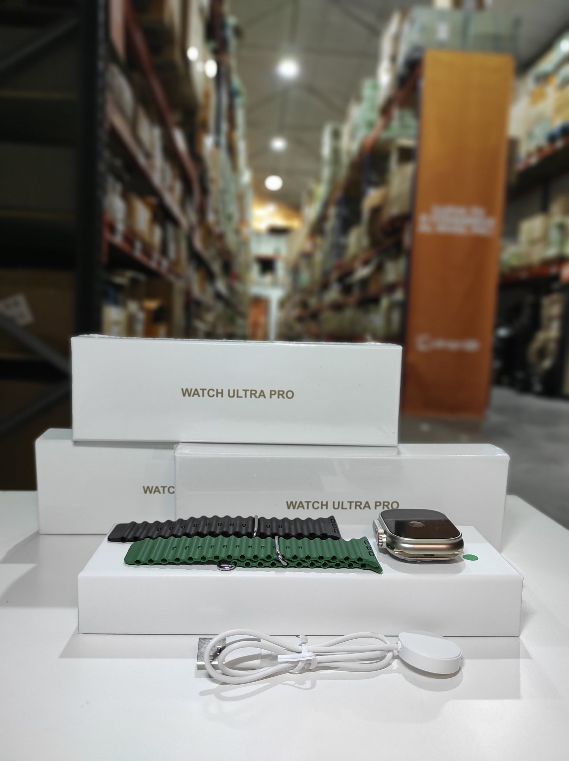 Smartwatch Ultra Pro con 2 Correas (Negro + Verde) - additional image 3