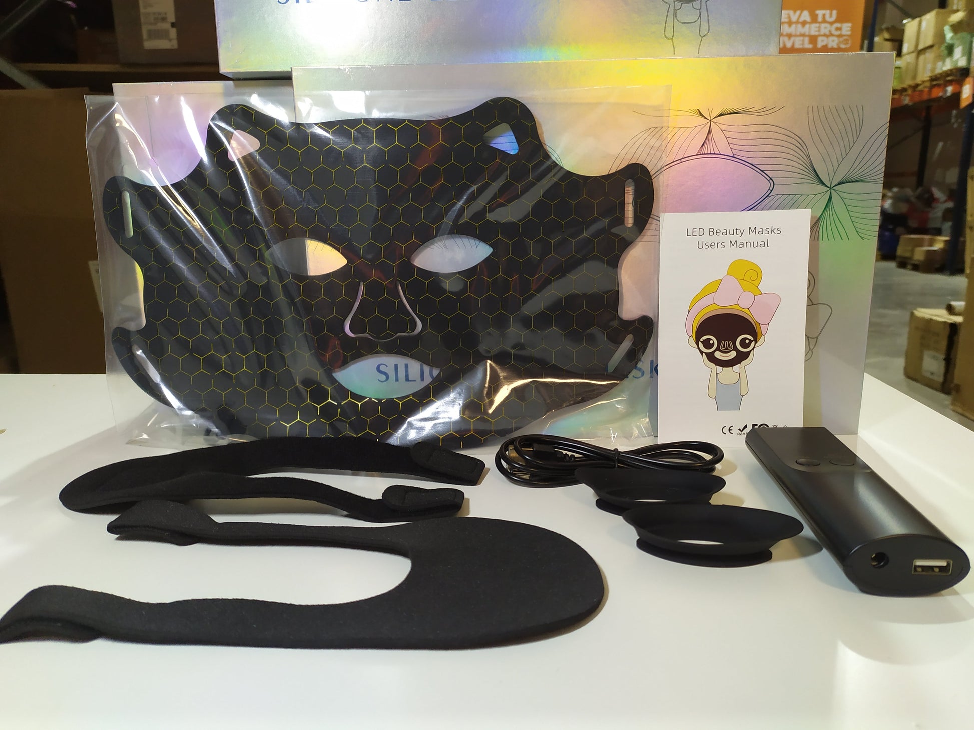 Máscara facial LED con Terapia de Luz Roja para la Cara y la Piel - additional image 17