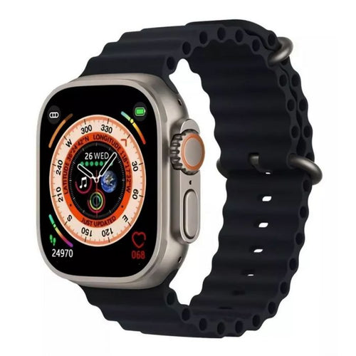 Smartwatch Ultra Pro con 2 Correas (Negro + Amarillo)
